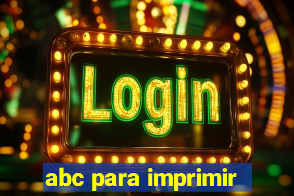 abc para imprimir